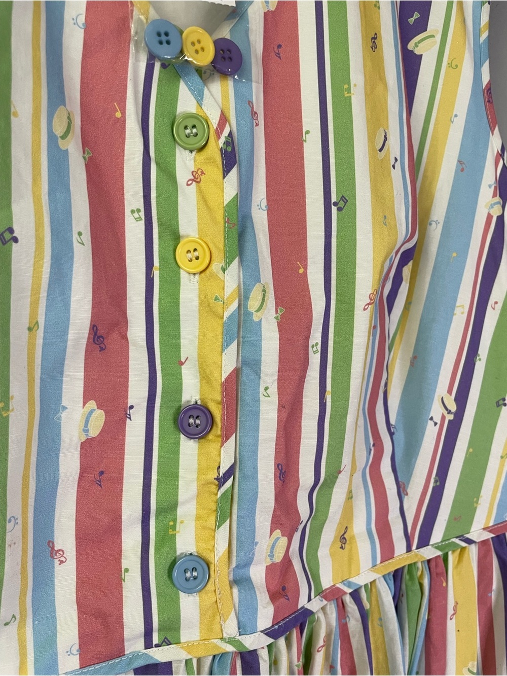 The Dress Shop Disney Dapper Dans Rainbow Striped Dress 1X - Picture 13 of 14